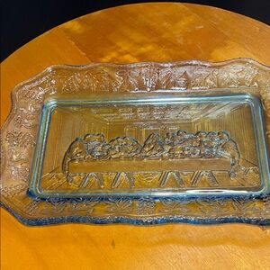 Indiana Glass featuring the Last Supper Religious Scene
